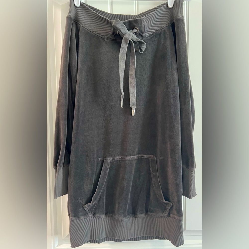Juicy Couture Velour Off the Shoulder Dress